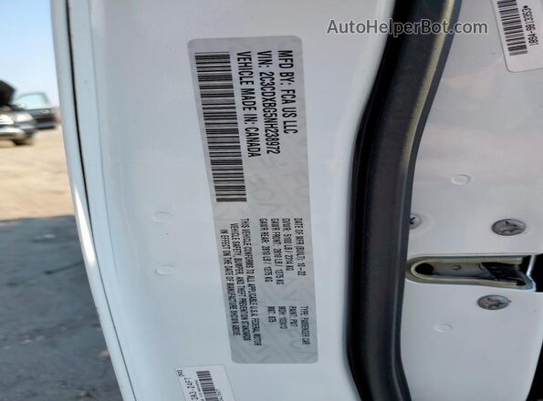 2C3CDXBG5NH238972 2022 DODGE CHARGER White Vista de la etiqueta del VIN