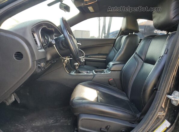 2C3CDXBG6MH628400 2021 DODGE CHARGER Black Widok wnętrza z przodu