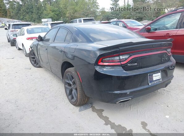 2C3CDXBG6NH153719 2022 DODGE CHARGER Black Trasero izquierdo