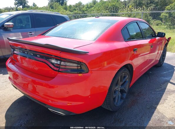 2C3CDXBG7KH666182 2019 DODGE CHARGER Red Rear right