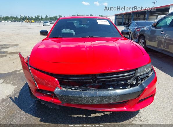 2C3CDXBG7KH666182 2019 DODGE CHARGER Red Instrument cluster view