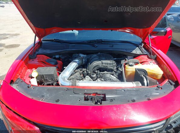 2C3CDXBG7KH666182 2019 DODGE CHARGER Red Rear view