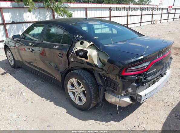 2C3CDXBG7NH200742 2022 DODGE CHARGER Black Հետևի ձախ