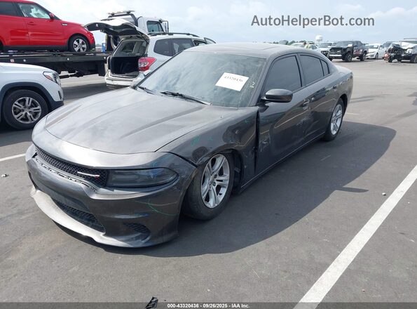 2C3CDXBG8LH152827 2020 DODGE CHARGER Серый Передняя левая четверть