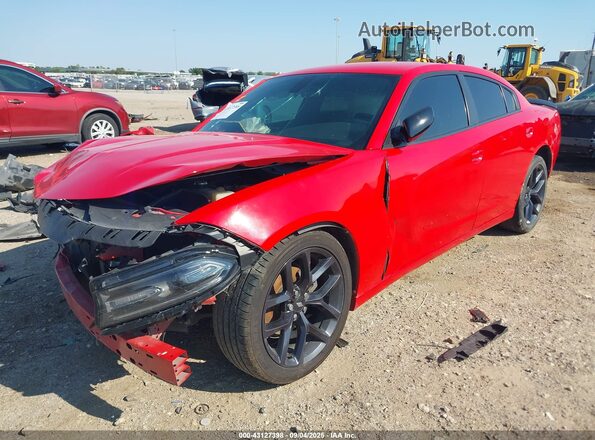 2C3CDXBG8LH167585 2020 DODGE CHARGER Red წინა მარცხენა ხედი სამი მეოთხედიდან