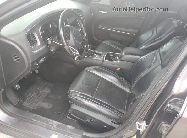 2C3CDXBG9LH100980 2020 DODGE CHARGER Gray Front interior view
