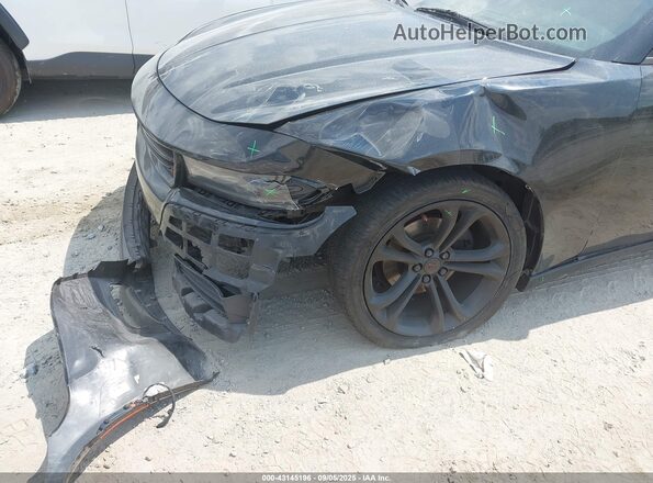 2C3CDXBGXLH111034 2020 DODGE CHARGER Black Front view