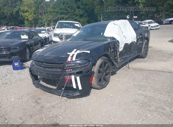 2C3CDXCT3GH178804 2016 DODGE CHARGER Black წინა მარცხენა ხედი სამი მეოთხედიდან