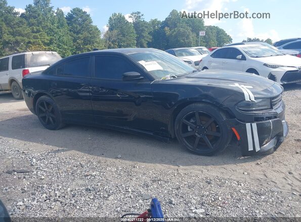 2C3CDXCT3GH178804 2016 DODGE CHARGER Black უკანა სალონის ხედი