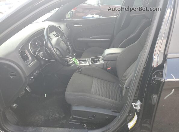 2C3CDXCT6LH173378 2020 DODGE CHARGER Black Front interior view