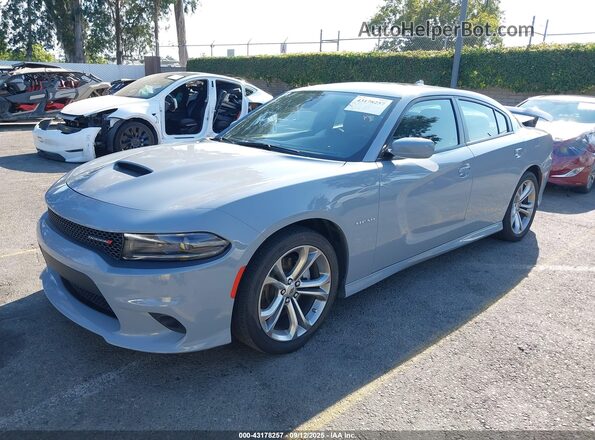 2C3CDXCT6NH235820 2022 DODGE CHARGER Gray Передня ліва чверть