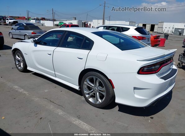 2C3CDXCT6NH259292 2022 DODGE CHARGER White Trasero izquierdo