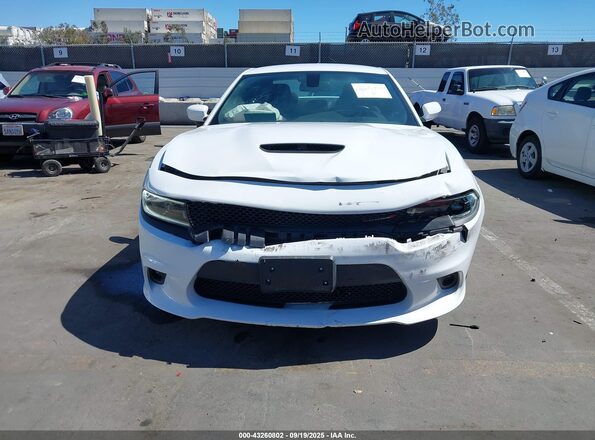 2C3CDXCT6NH259292 2022 DODGE CHARGER White Vista del cuadro de instrumentos