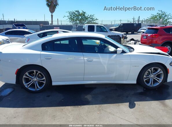 2C3CDXCT6NH259292 2022 DODGE CHARGER White Vista interior trasera