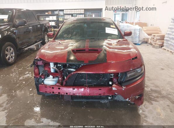 2C3CDXCTXLH200260 2020 DODGE CHARGER Бордовый Вид задней части салона