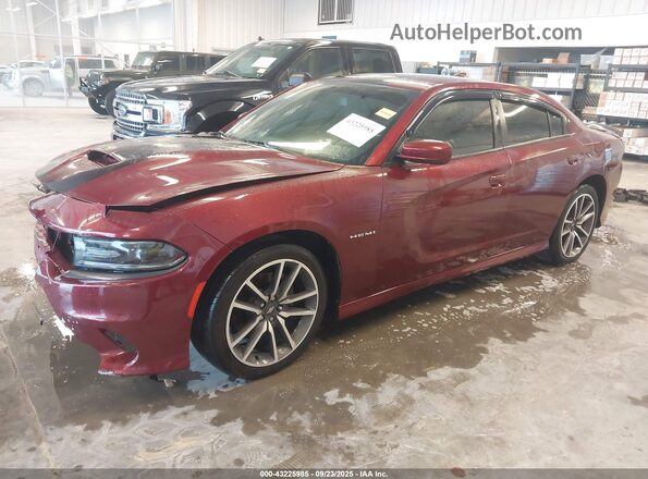 2C3CDXCTXLH200260 2020 DODGE CHARGER Бордовый Передняя левая четверть