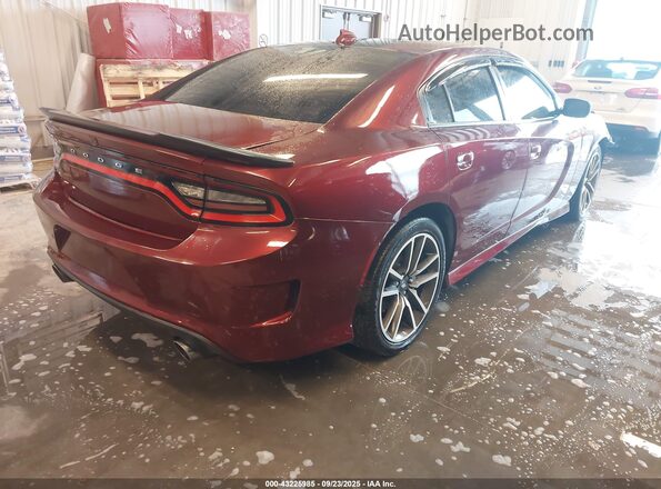 2C3CDXCTXLH200260 2020 DODGE CHARGER Бордовый Задняя правая четверть