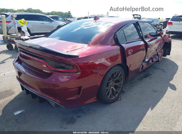 2C3CDXEJ4JH220674 2018 DODGE CHARGER Maroon Trasero derecho