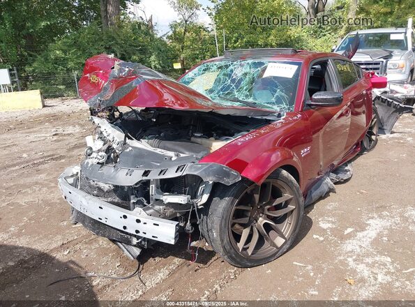 2C3CDXGJ1KH580838 2019 DODGE CHARGER Red Widok z przodu