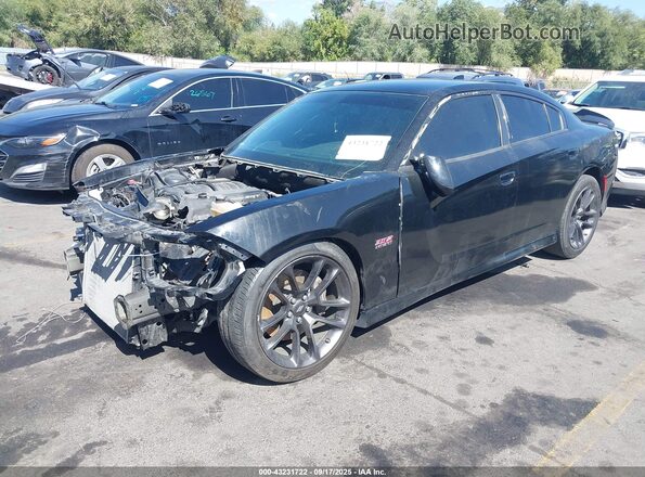 2C3CDXGJ4LH145314 2020 DODGE CHARGER Black Առջևի ձախ երեք քառորդ տեսարան