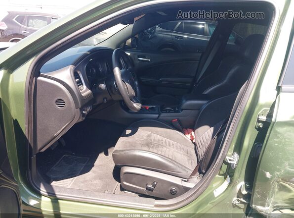 2C3CDXGJ5KH604218 2019 DODGE CHARGER Green წინა სალონის ხედი