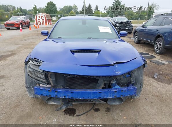 2C3CDXGJ5LH159058 2020 DODGE CHARGER Blue Вид задньої частини салону