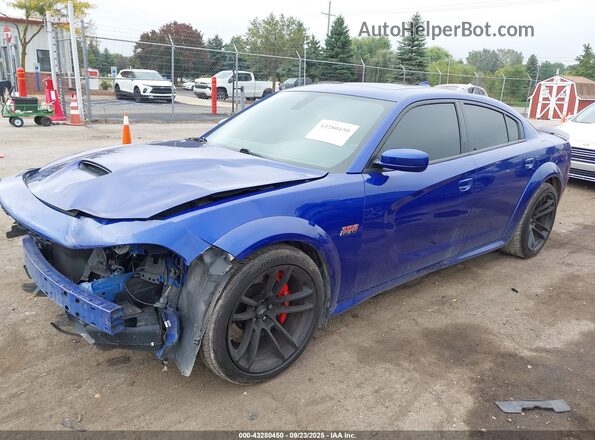 2C3CDXGJ5LH159058 2020 DODGE CHARGER Blue Передня ліва чверть