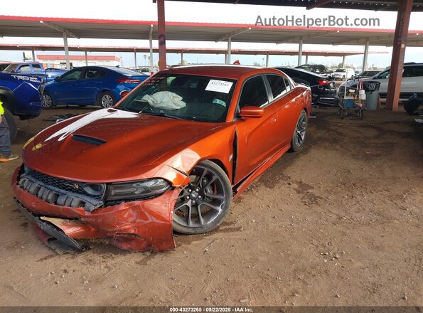 2C3CDXGJ5LH183957 2020 DODGE CHARGER Orange Front left