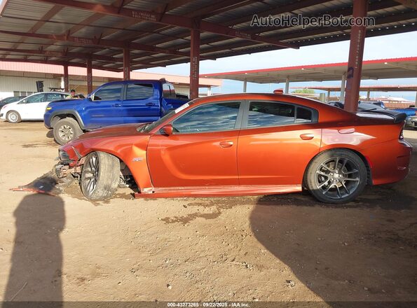 2C3CDXGJ5LH183957 2020 DODGE CHARGER Orange 360 interior view