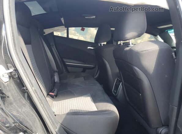 2C3CDXGJ6KH748568 2019 DODGE CHARGER Black Հետևի նստատեղերի տեսք