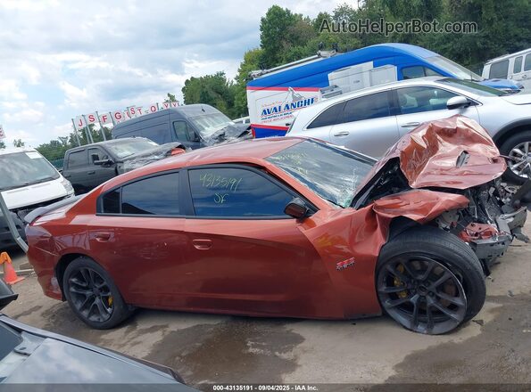 2C3CDXGJ8MH544132 2021 DODGE CHARGER Orange Vista interior trasera