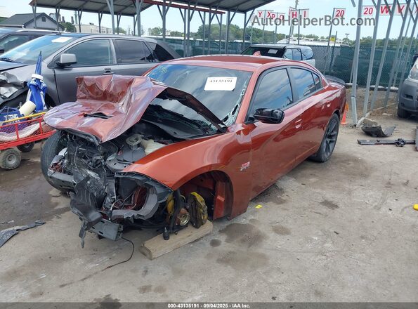 2C3CDXGJ8MH544132 2021 DODGE CHARGER Orange Vista tres cuartos delantera izquierda