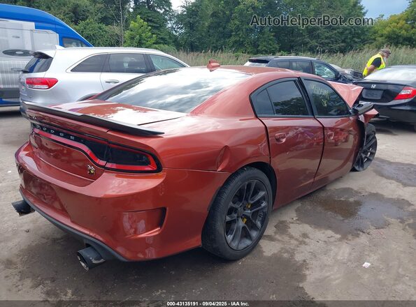 2C3CDXGJ8MH544132 2021 DODGE CHARGER Orange Trasero derecho