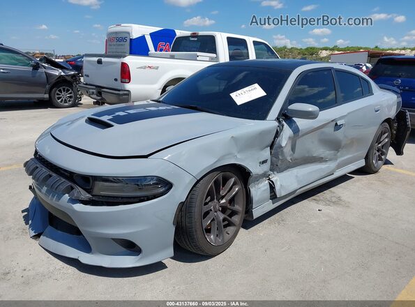 2C3CDXGJ8NH227856 2022 DODGE CHARGER Gray Przód lewy