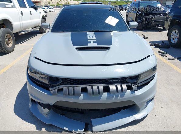2C3CDXGJ8NH227856 2022 DODGE CHARGER Gray Widok zestawu wskaźników