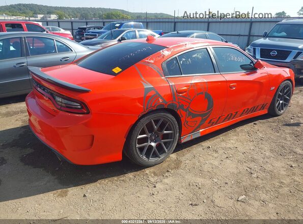 2C3CDXGJ9HH511162 2017 DODGE CHARGER Orange Հետևի աջ