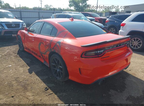 2C3CDXGJ9HH511162 2017 DODGE CHARGER Orange Հետևի ձախ