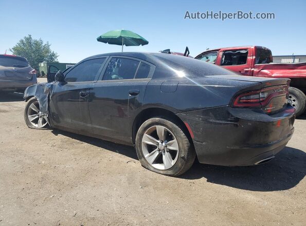 2C3CDXHG4HH524288 2017 DODGE CHARGER Black Tył lewy