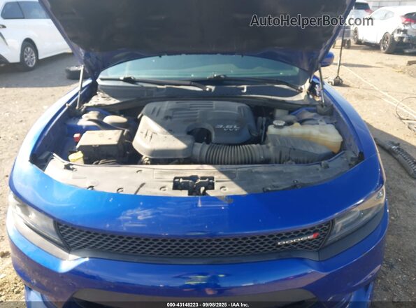 2C3CDXHG4LH193401 2020 DODGE CHARGER Blue Rear view