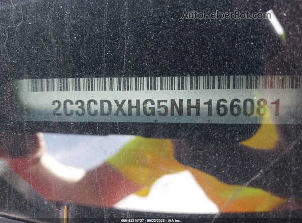2C3CDXHG5NH166081 2022 DODGE CHARGER Red 