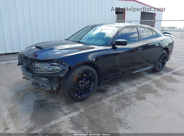 2C3CDXHG9LH142346 2020 DODGE CHARGER Black Առջևի ձախ երեք քառորդ տեսարան