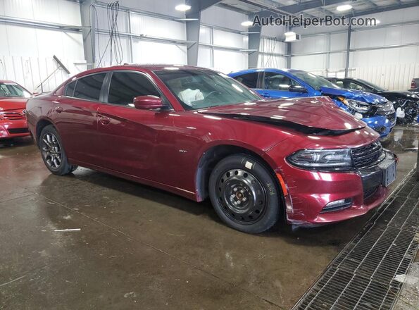 2C3CDXJG8JH136237 2018 DODGE CHARGER Burgundy 