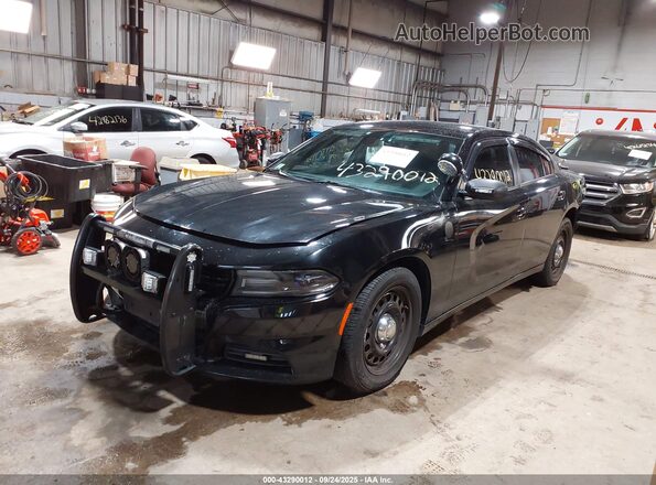 2C3CDXKT2GH277650 2016 DODGE CHARGER Black Առջևի ձախ երեք քառորդ տեսարան