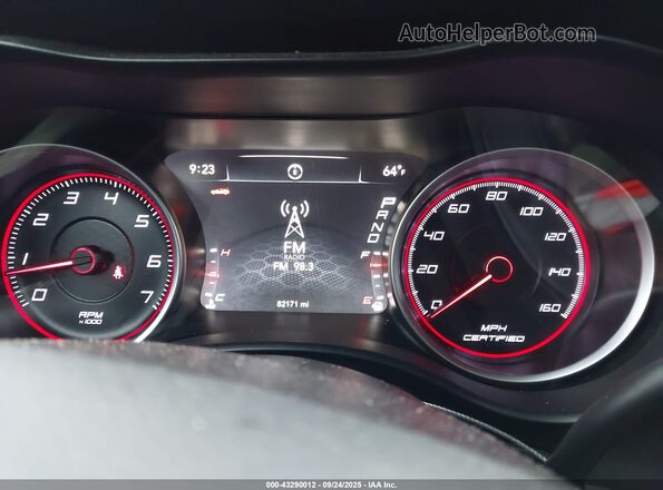 2C3CDXKT2GH277650 2016 DODGE CHARGER Black Հետևի նստատեղերի տեսք