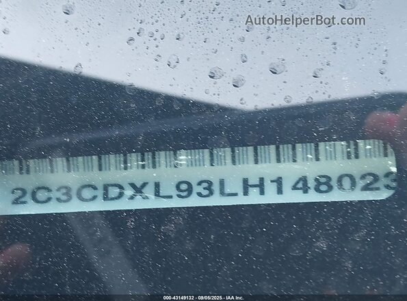 2C3CDXL93LH148023 2020 DODGE CHARGER Черный Вид подкапотного пространства