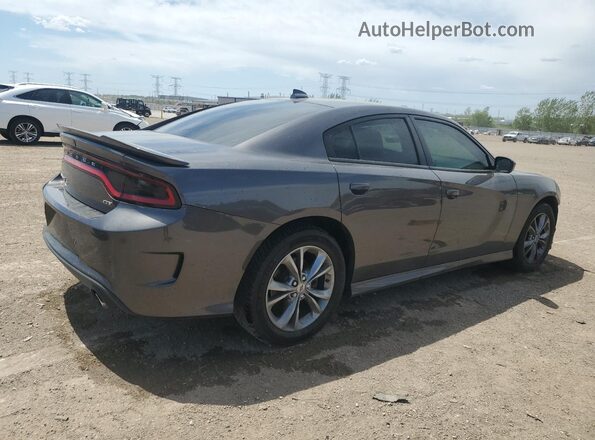 2C3CDXMG0LH200981 2020 DODGE CHARGER Gray Trasero derecho