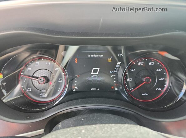 2C3CDXMG6LH249876 2020 DODGE CHARGER Green Instrument cluster view