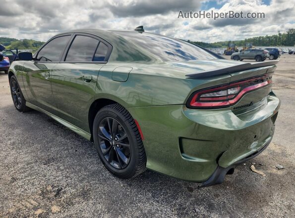 2C3CDXMG6LH249876 2020 DODGE CHARGER Green Rear left