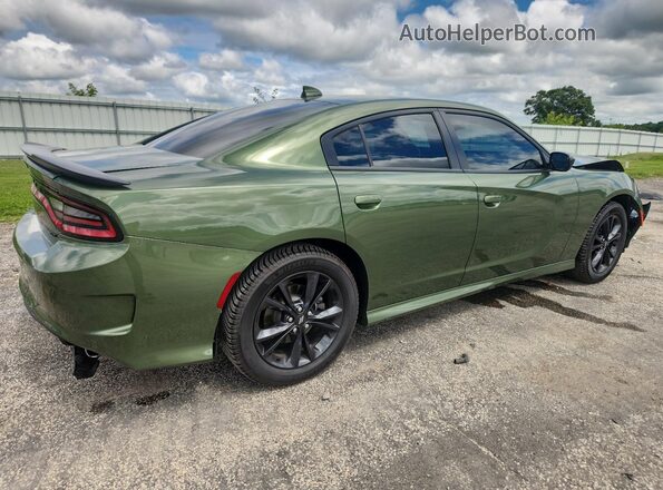 2C3CDXMG6LH249876 2020 DODGE CHARGER Green Rear right