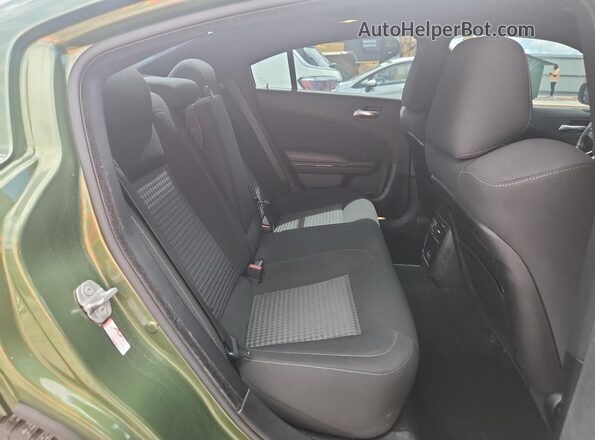 2C3CDXMG6LH249876 2020 DODGE CHARGER Green Rear seats view